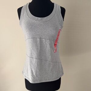 Danskin Now Light Gray Tank Top NWT Size L
